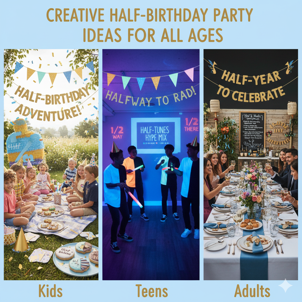 half birthday party ideas