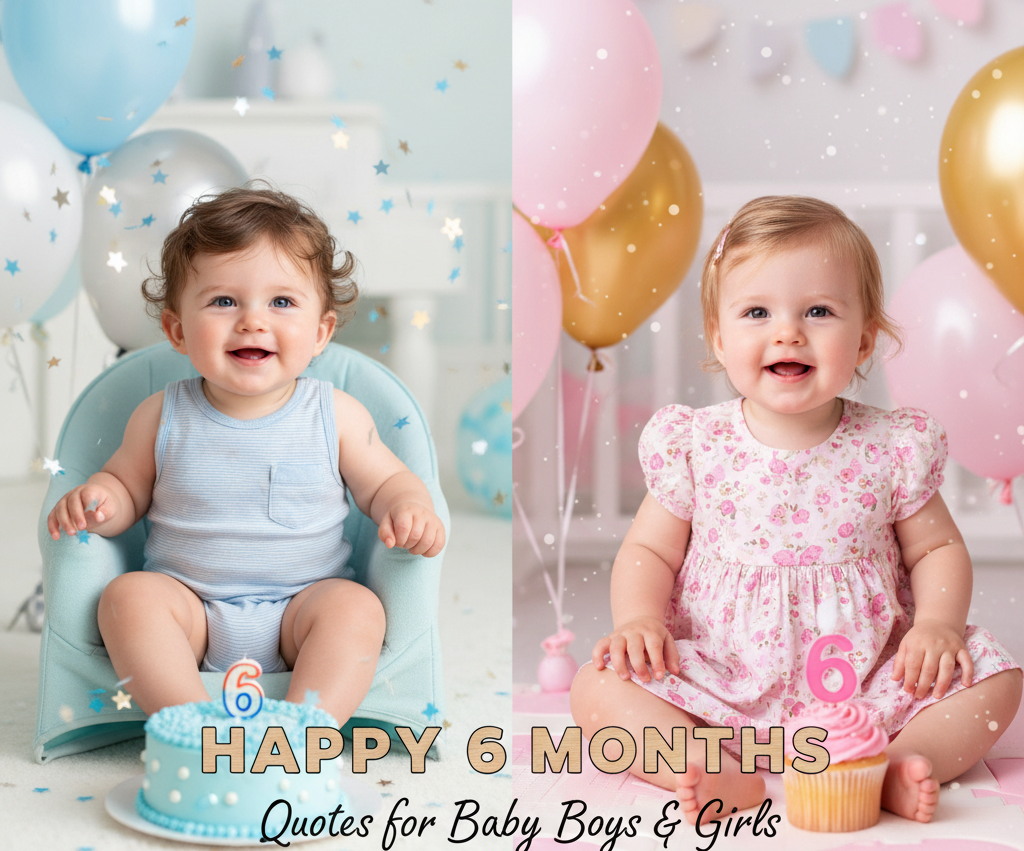 6 Month Birthday Quotes for Baby Boys and Girls